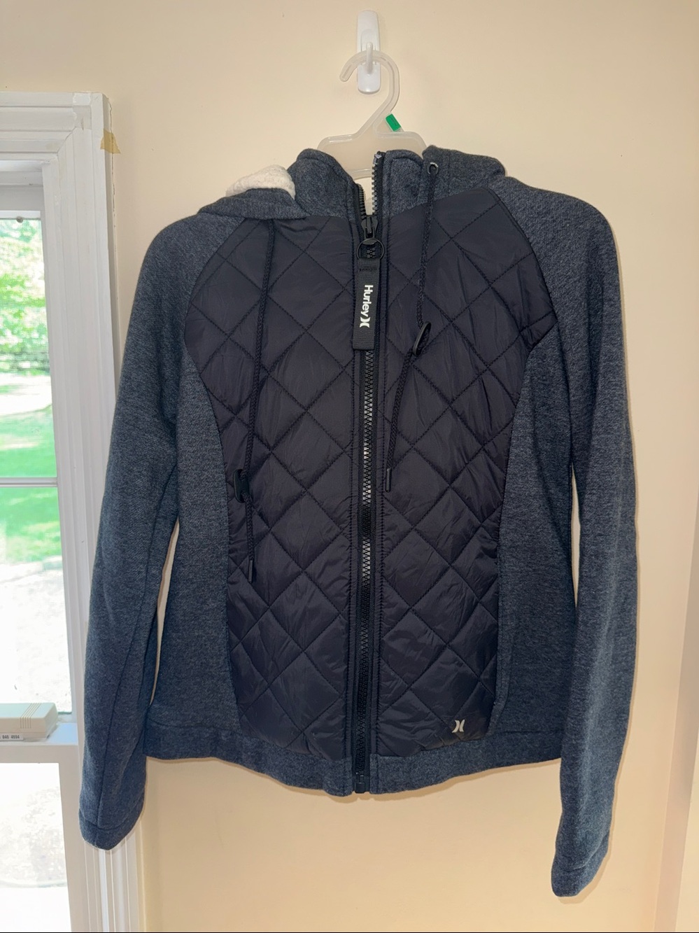 Hurley Zip Up Winter Jacket with Sherpa Hood